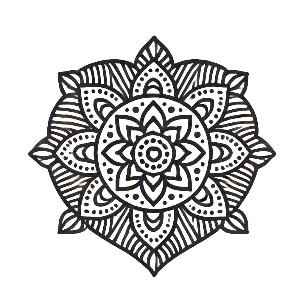 Mandalas Cœur 77